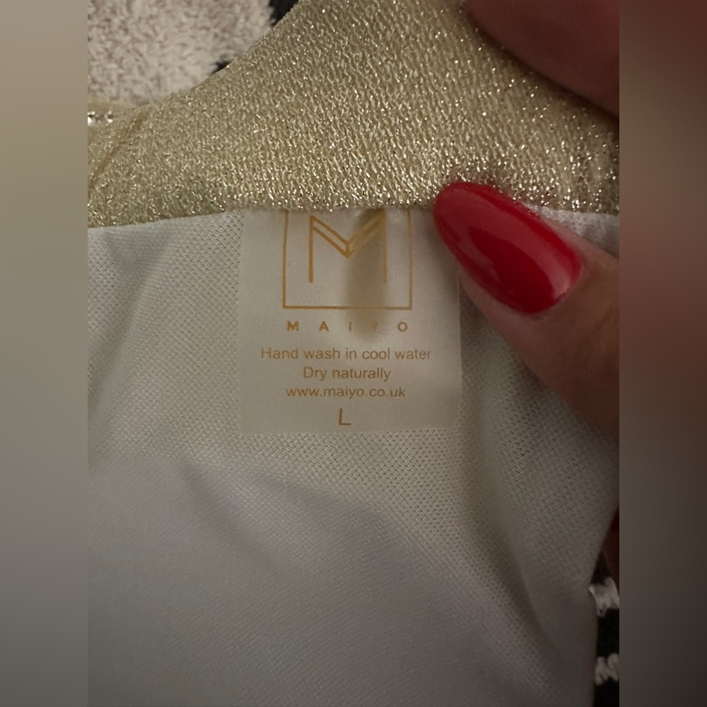 NWT Maiyo Claudia Bikini Set in Gold Size Large - Picture 5 of 9